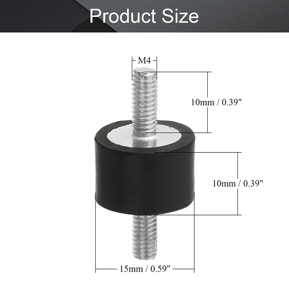 

1pc Male-male Thread Rubber Shock Absorber Crash Pad VD-Type Damper Anti Vibration Isolation Mount Anti Isolator