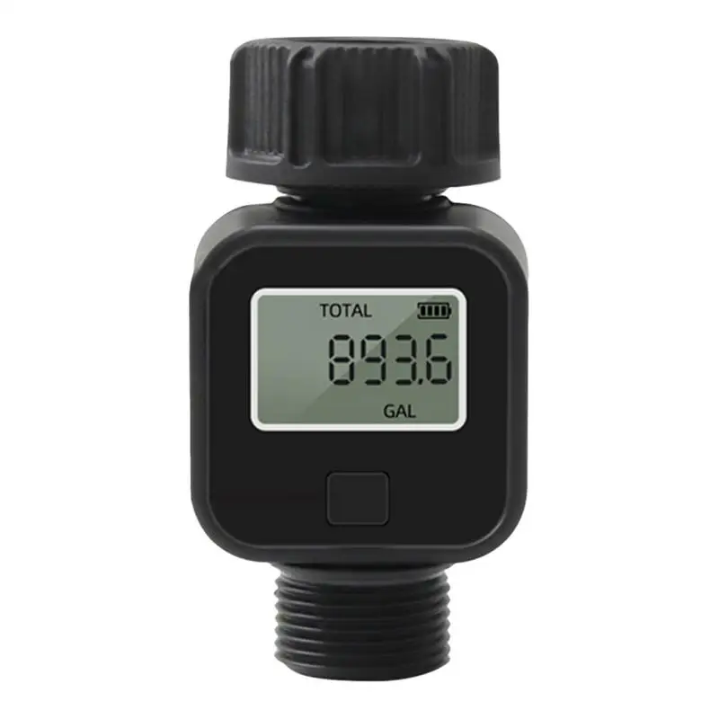 Water Meter Measure Consumption And Water Flow Rate With Quick Connectors Digital Water Flow Meters For Outdoor Gardens