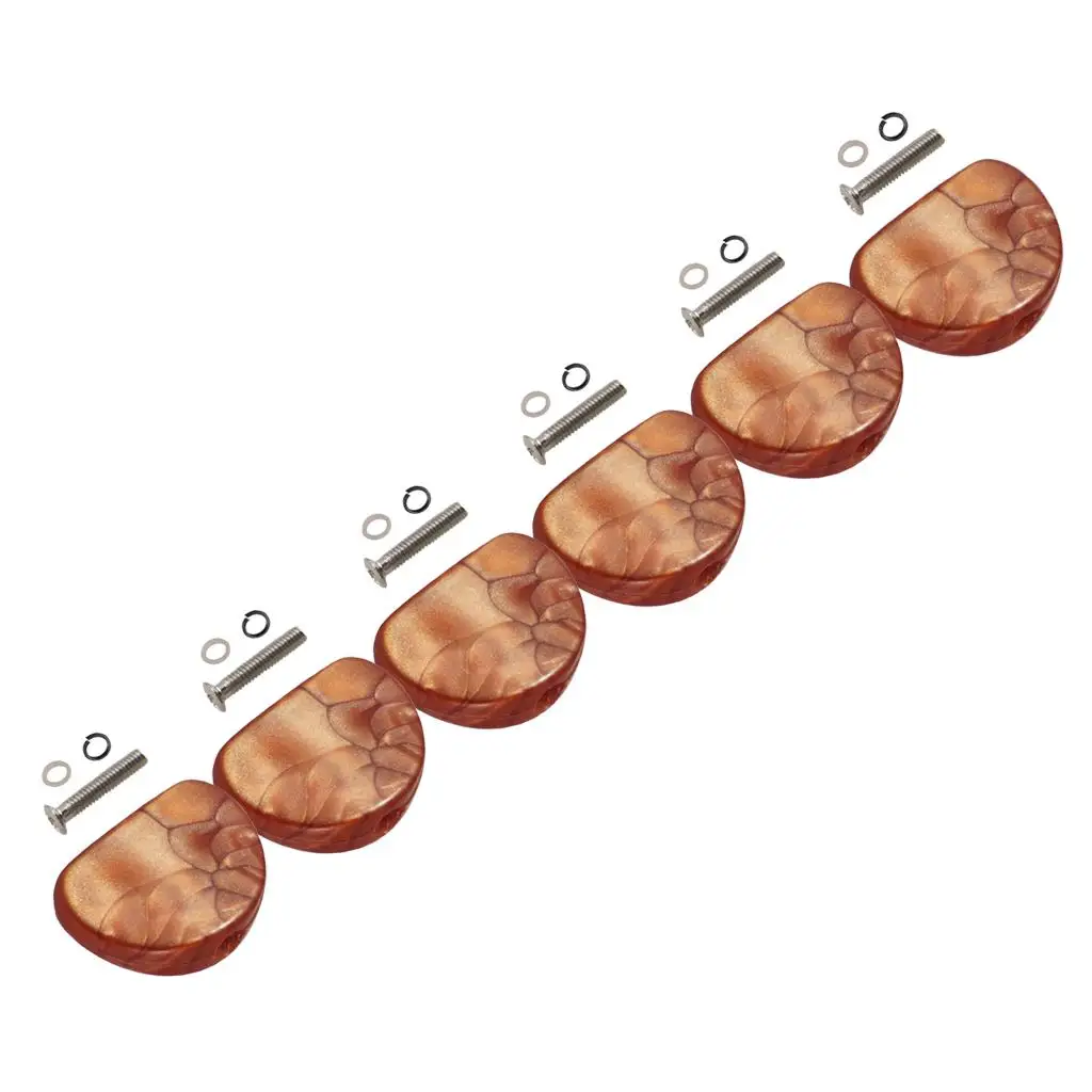Universal Knobs Handle Cap 24mm Plastic Coffee Guitar Tuning Peg Button for Bass Guitar Tuning Tool Parts