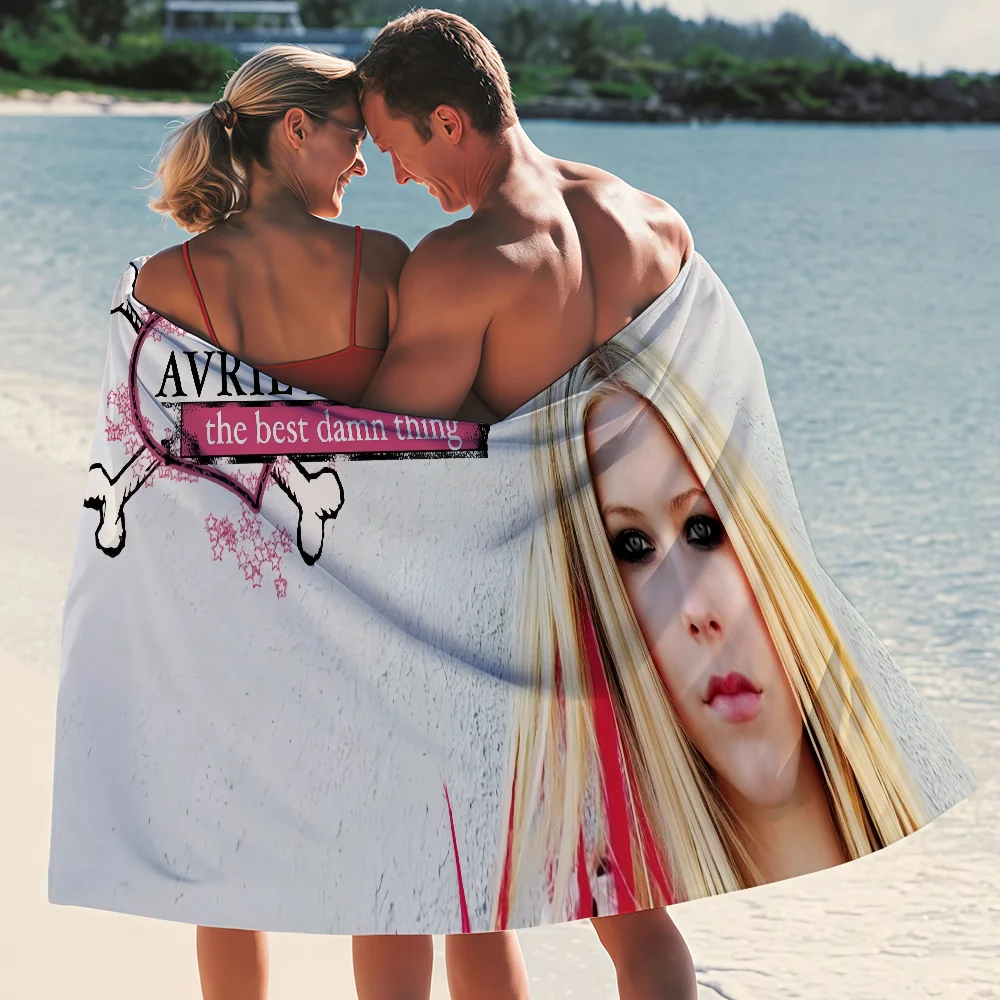Singer A-Avril lavigne Towel Quick Drying Beach Towels Are Suitable For Swimming Pools Camping Yoga And The Gym