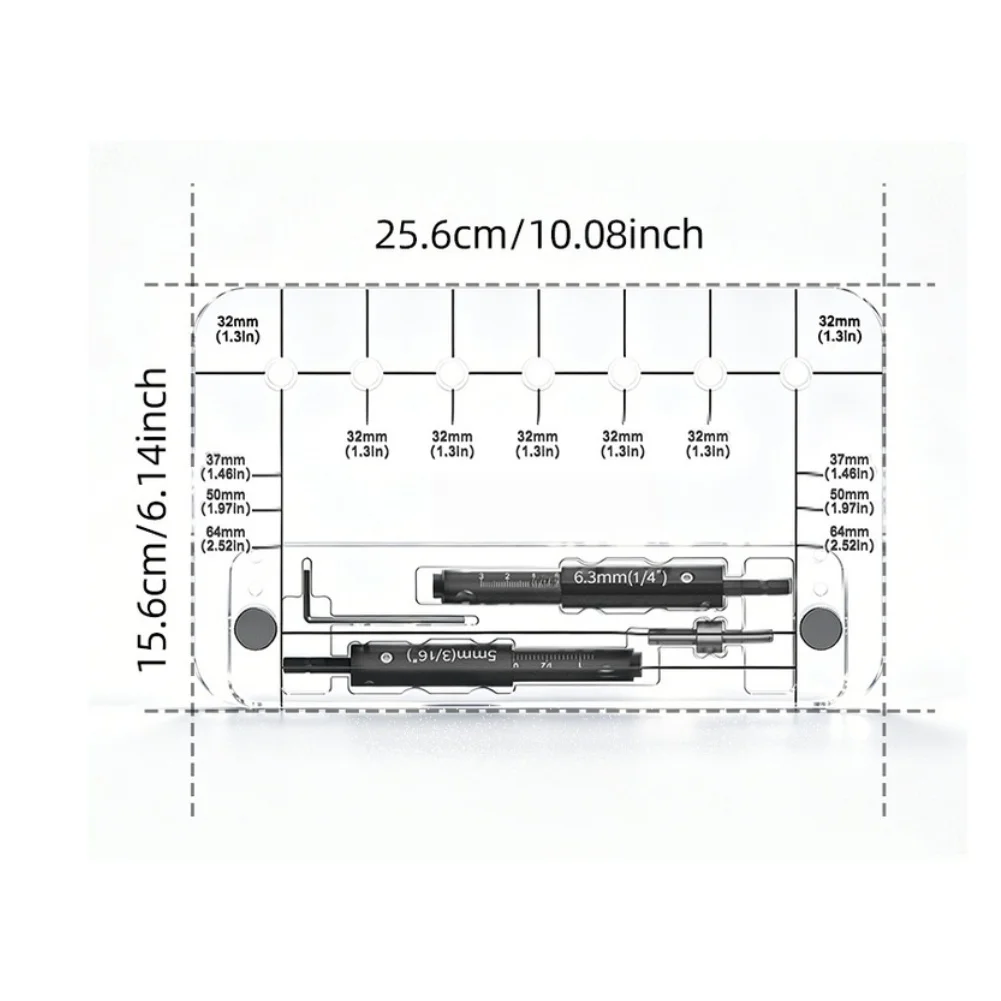 For Acrylic Shelf Pin Hole Drilling Jig Tool With 32mm Precision Positioning Guide For Woodworking Cabinet Handle Boring Kit