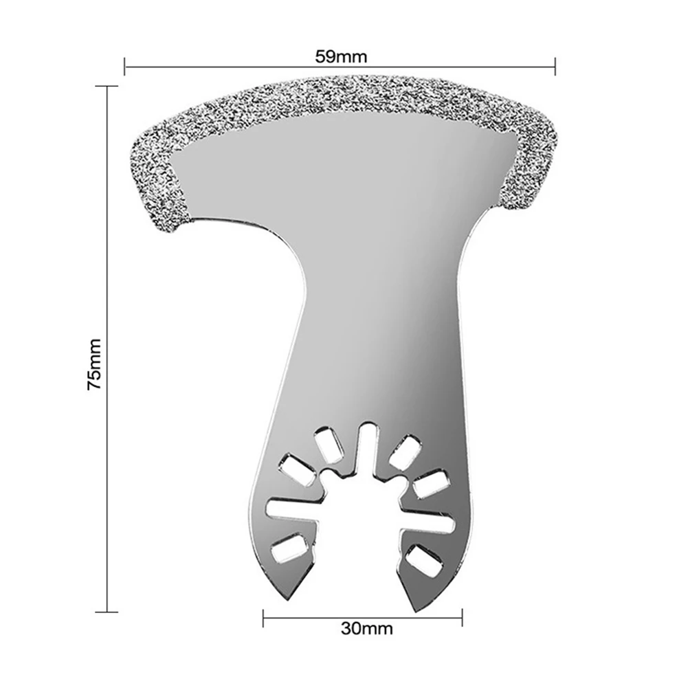 Useful Saw Blade Oscillating Tool 3pcs Diamond Emery Grout Removal Multi Tool Plaster Remove Defective Tile Grout