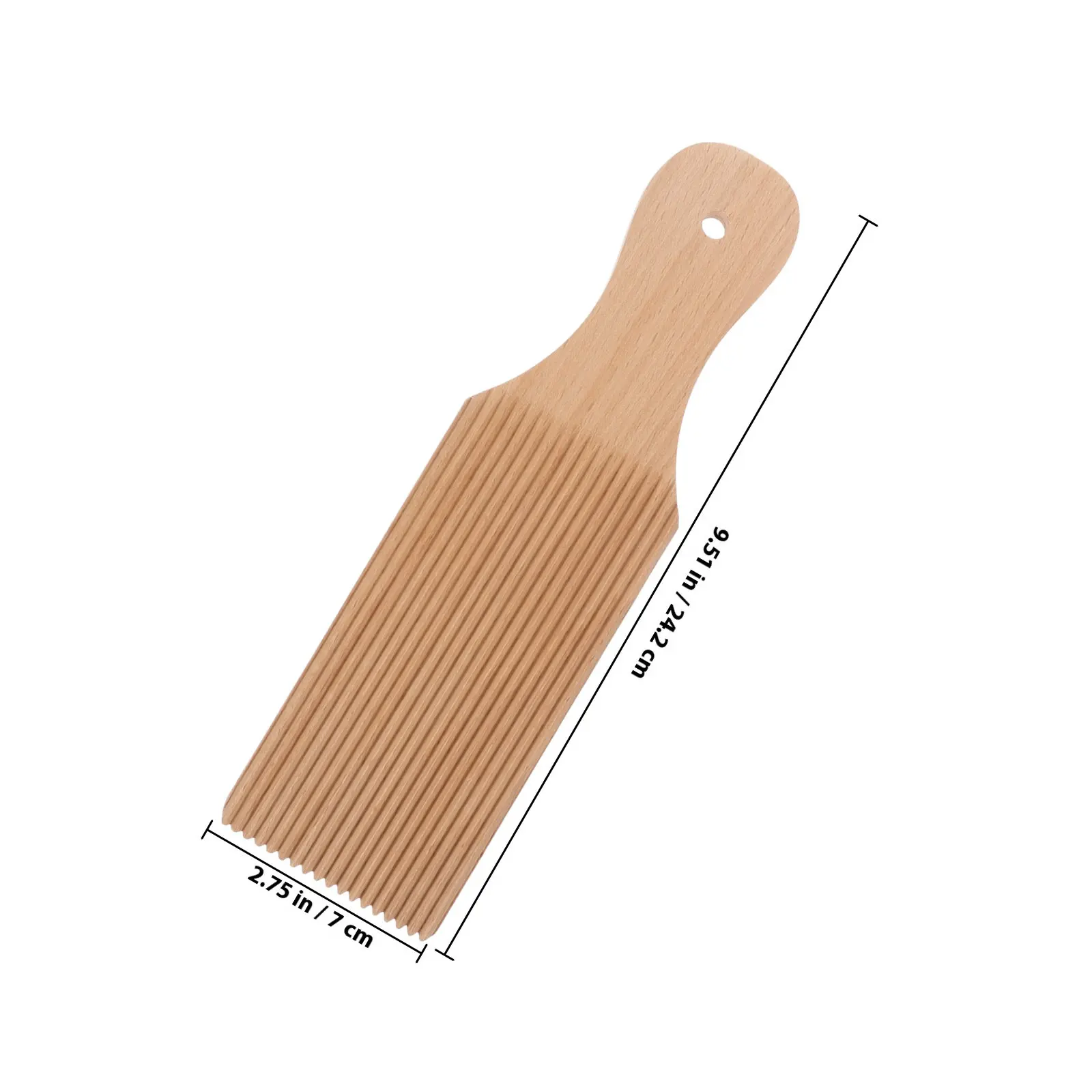 Cavatelli Maker Gnocchi Paddle Wooden Pasta Board with Textured Grooves for Perfect Ribbed Gnocchi Spaghetti Homemade Pasta