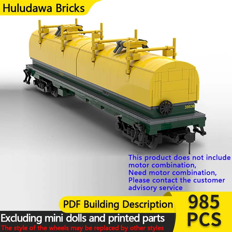 

City Car Model MOC Building Bricks Railway Reel Lifting Conveyor Modular Technology Gifts Holiday Assemble Children Toys Suit