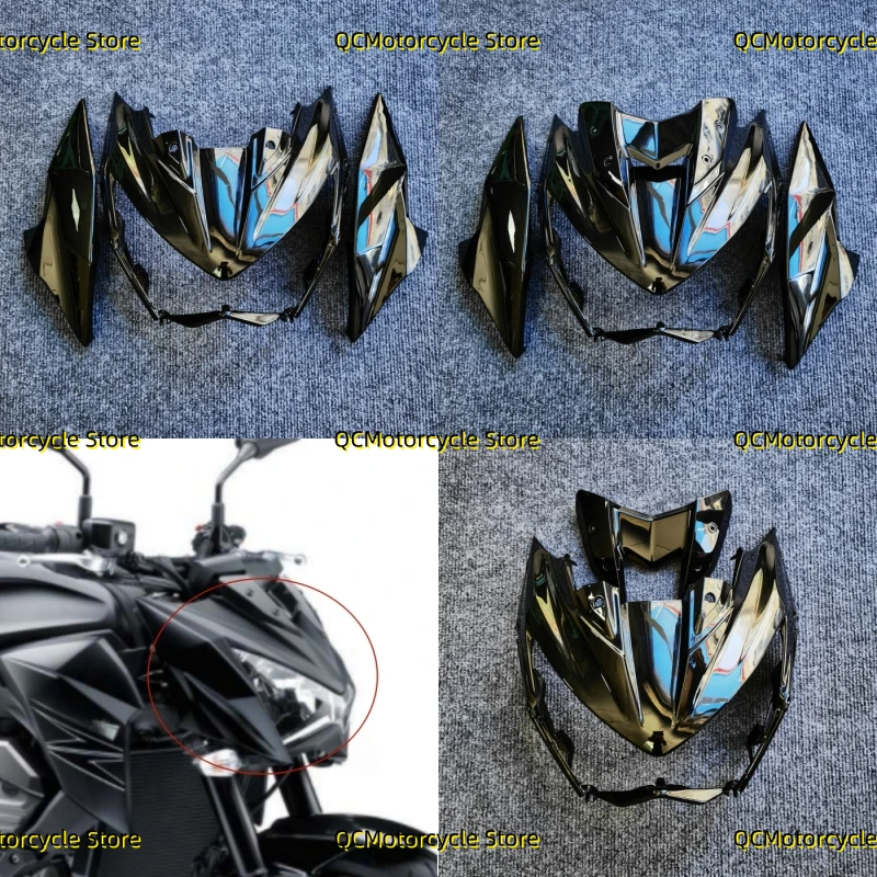 Bright black Motorcycle Injection body Upper Nose Fairing Headlight Holder Cover Fit For Kawasaki Z800 Z 800 2013 2014 2015-2016