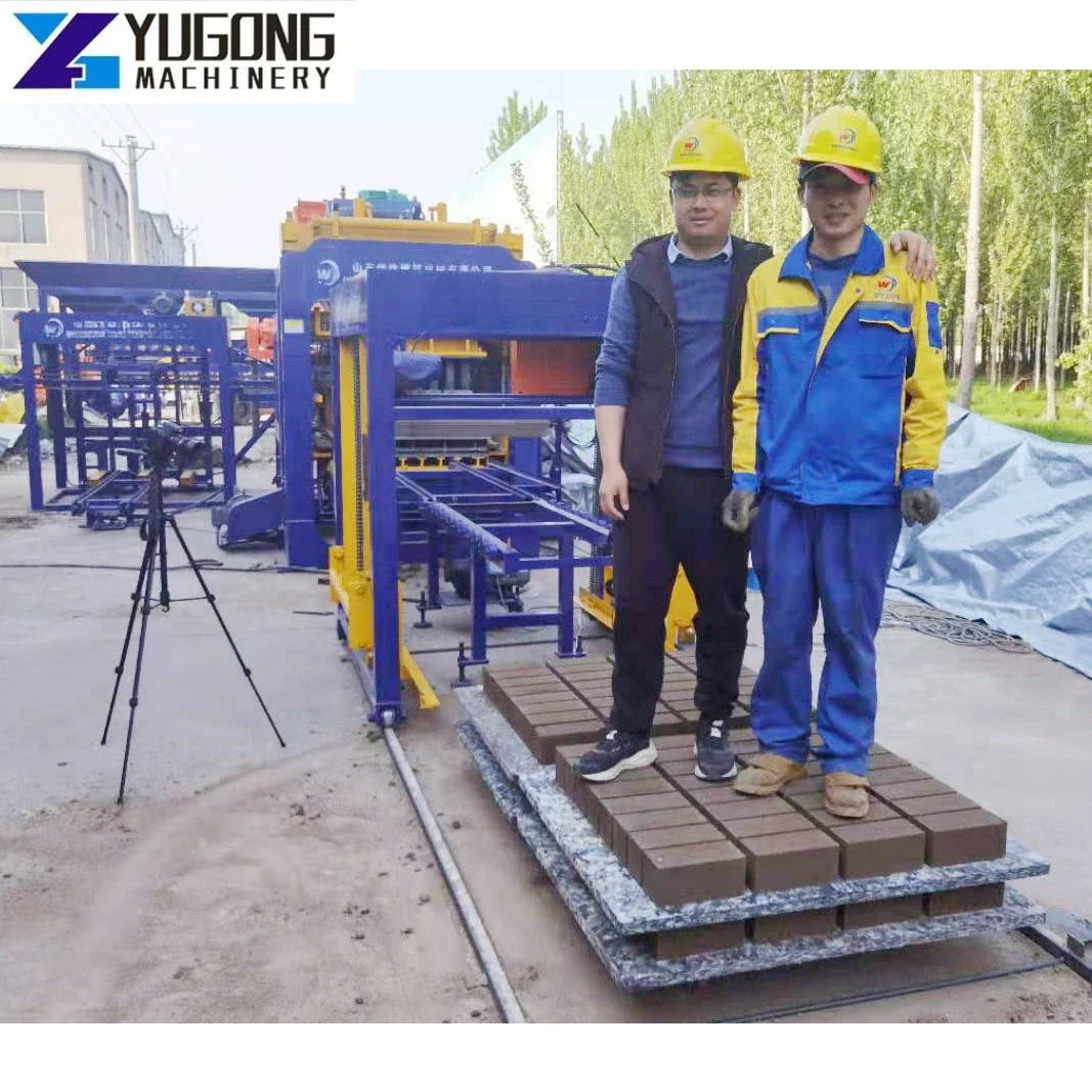 YG Color Pavers Hollow Cement Concrete Interlock Block Brick Making Machine South Korea Manually for Sale