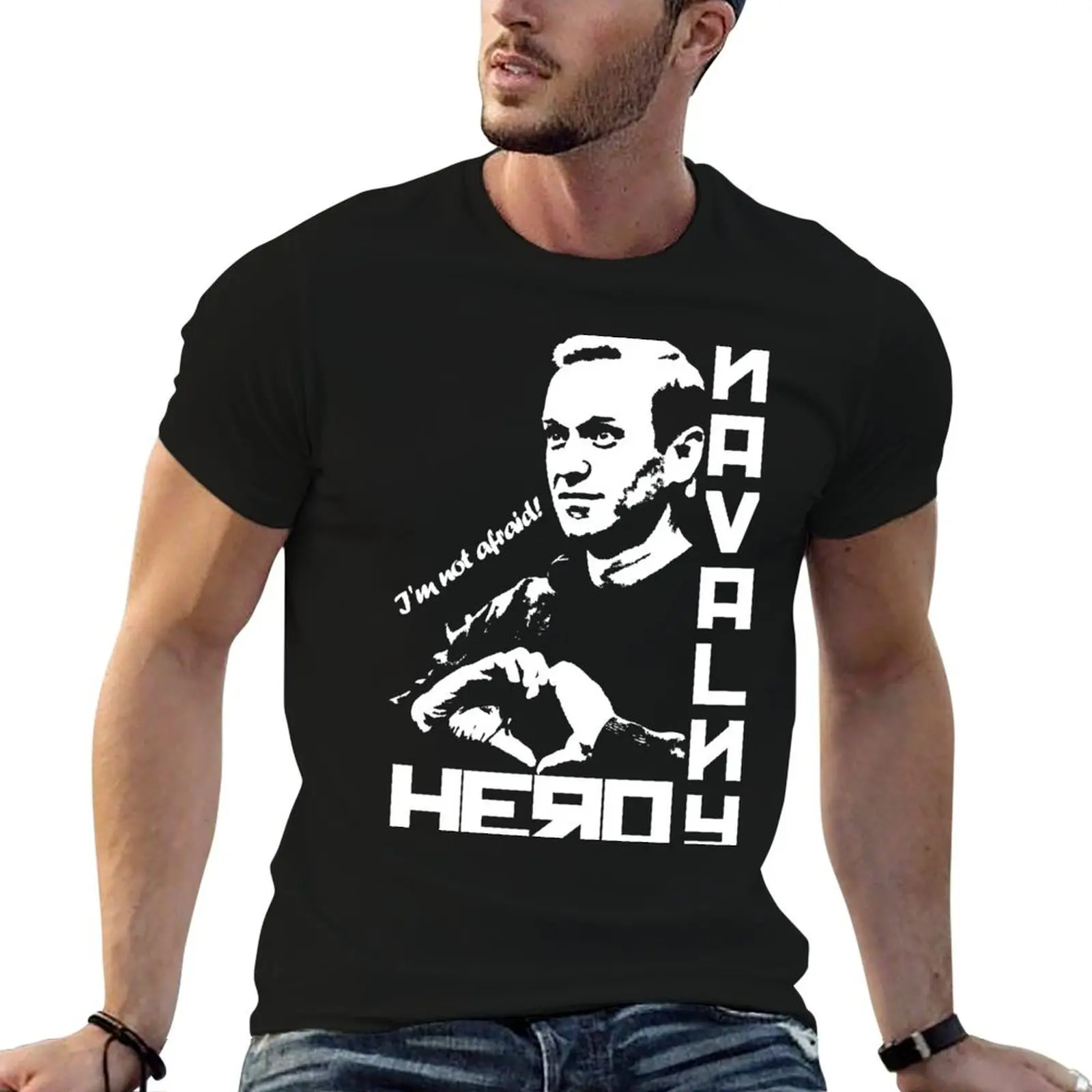 Alexei Navalny Tribute RIP Aleksei Russian Hero Death T-Shirt summer tops sublime men t shirts high quality