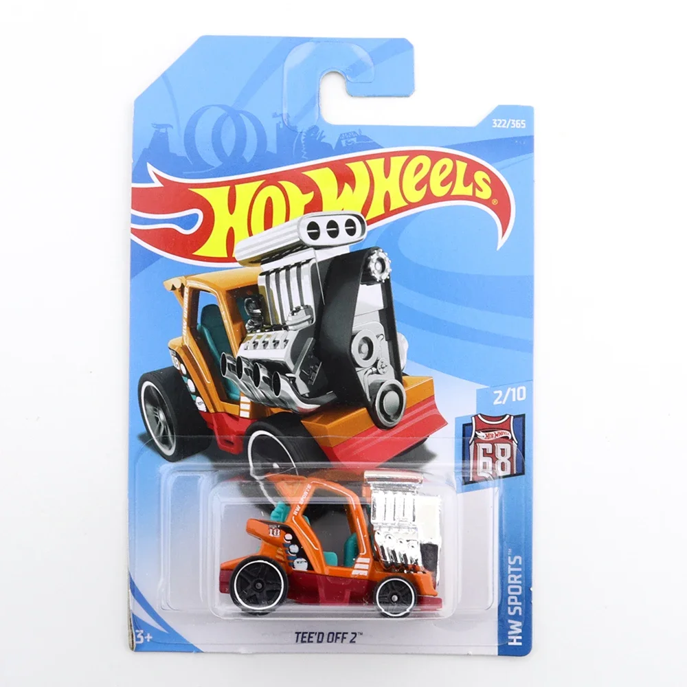 2023-43 Original Hot Wheels TEE'D OFF 2 Mini Alloy Coupe 1/64 Metal Diecast Model Car Kids Toys Gift