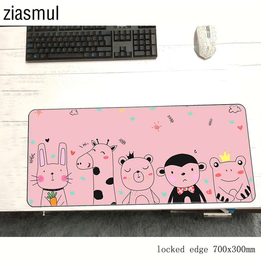 Rabbit cute padmouse 700x300x2mm gaming mousepad game wrist rest mouse pad gamer esports computer desk pc mat notbook mousemat