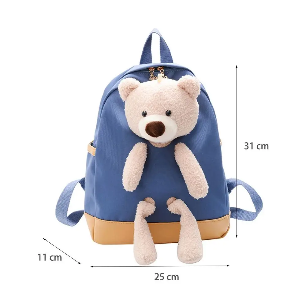 Closure Boys Kindergarten Student Kids Gifts School Bag Children Backpacks Plush Backpacks Bear Schoolbag Plush Schoolbag