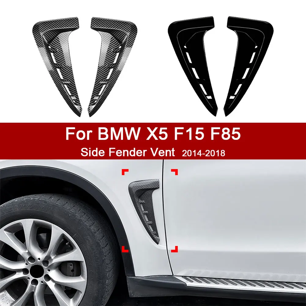 

For BMW X5 F15 F85 M Sport Side Vent Fender ABS Front Side Wing Air Guide Vent Grill Grille Sticker Auto Accessories 2014-2018