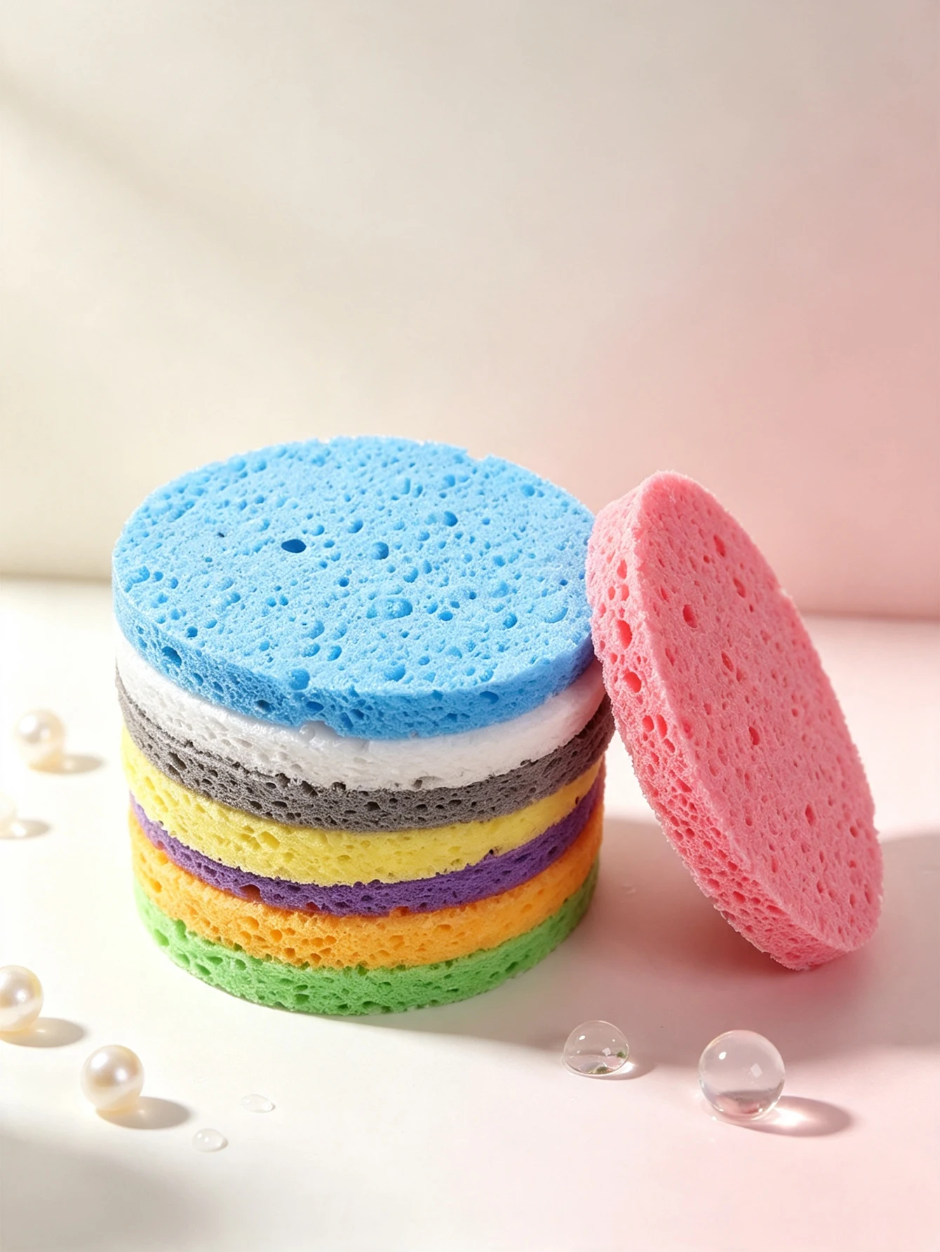 10/50 Pack of Round Ultra-Soft - Skincare Exfoliating 评论和价格