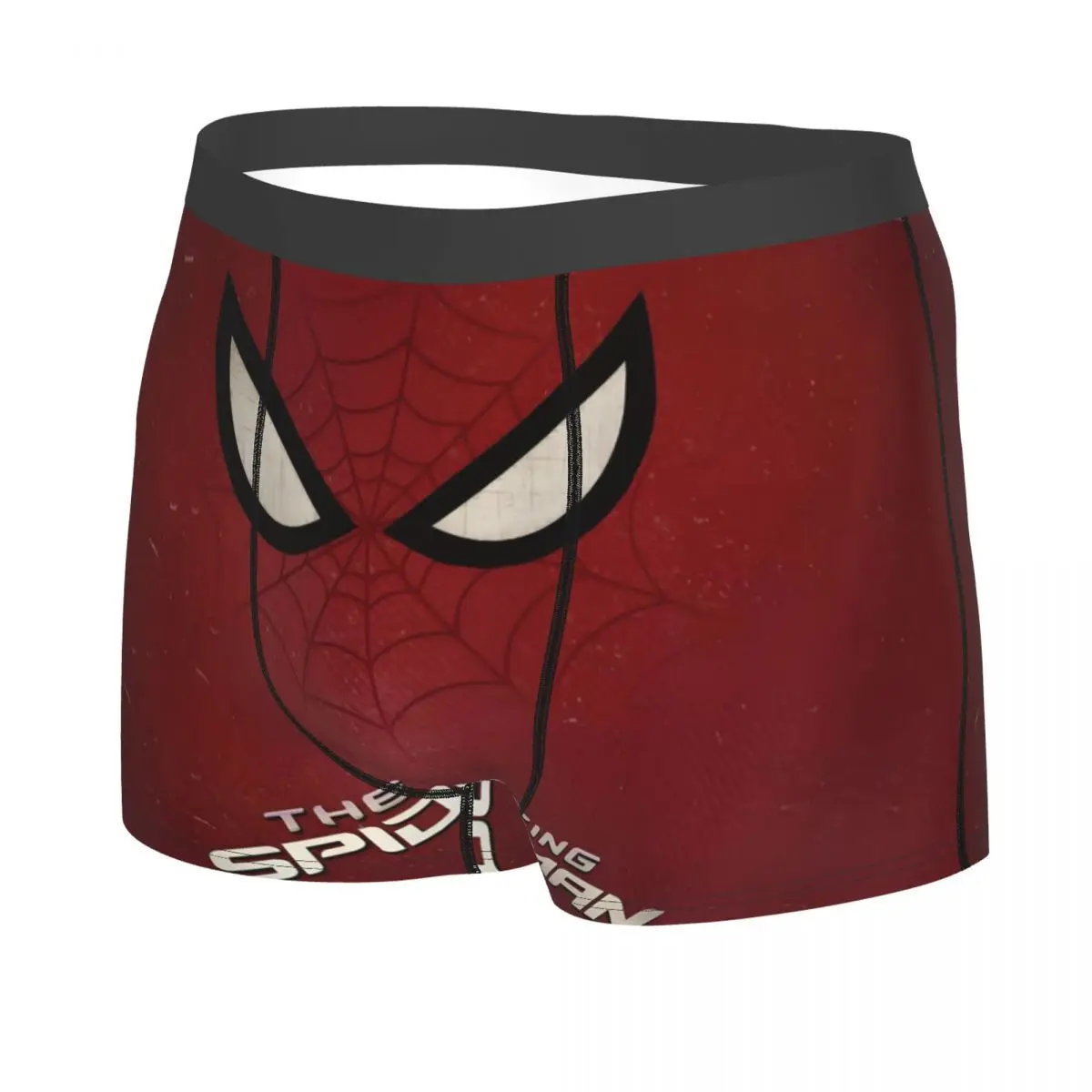 Индивидуальные шорты-боксеры с изображением Человека-паука аниме-героя для мужчин, нижнее белье с 3D принтом мультфильмов, трусы, мягкие трусы