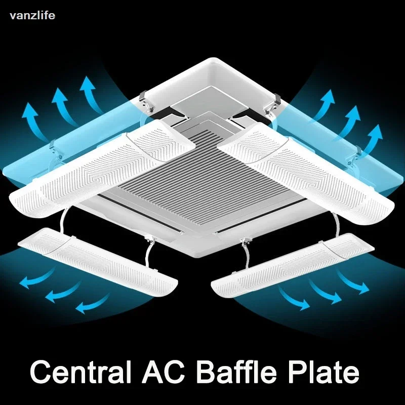 Central air conditioning windscreen anti-direct blowing ceiling air outlet baffle ceiling machine universal air guide screen
