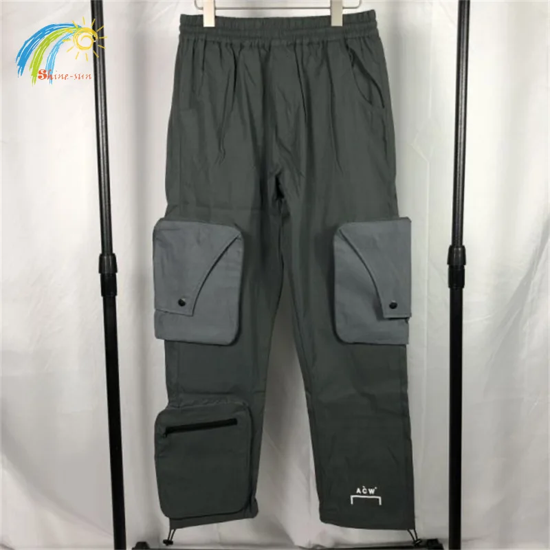 

Streetwear Multiple Pockets A-COLD-WALL* Cargo Pants Men Women Best Quality Jogger A COLD WALL Drawstring Sweatpants ACW