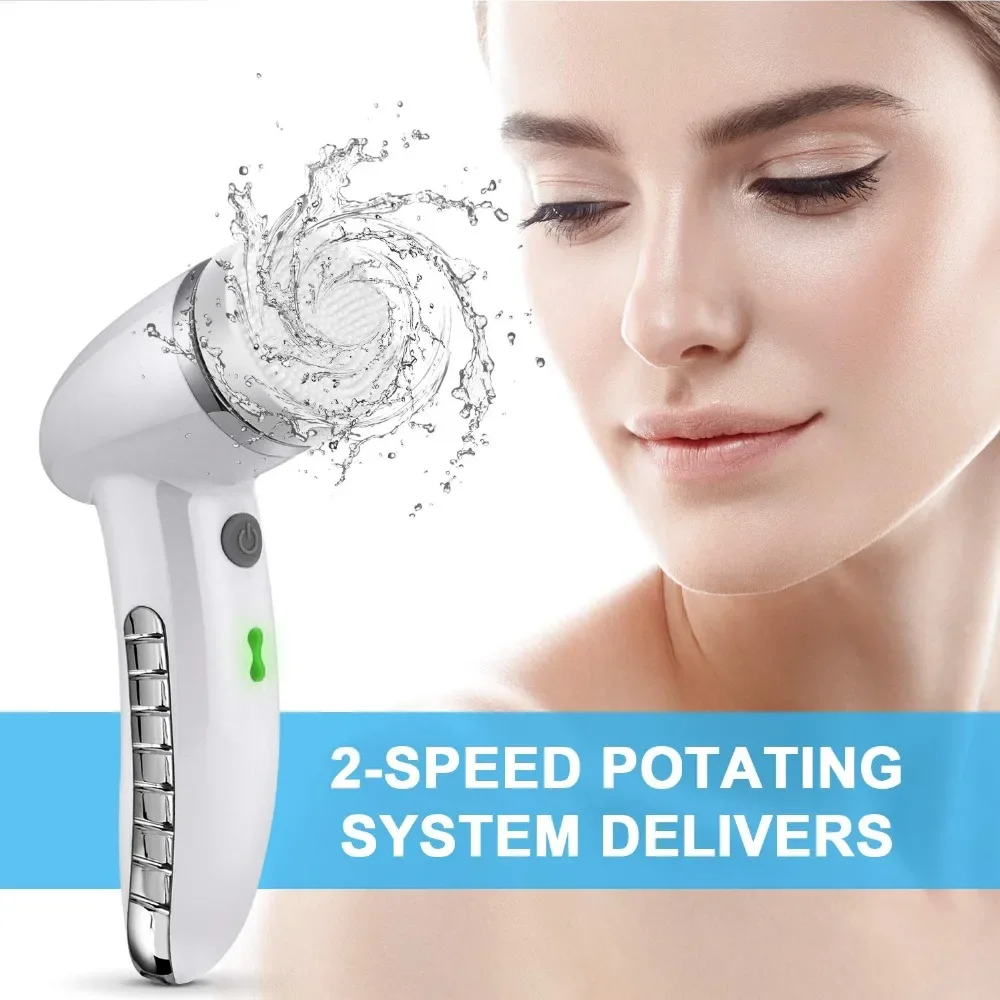 4 In 1 Elektrische Gezichts Spin Borstel Reinigende Borstel Facemassager Ipx6 Waterdichte Huid Diepe Reiniging Spin Borstel Mee-Eter Machine