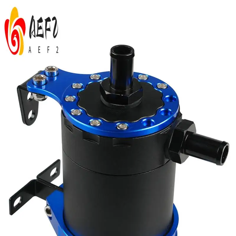 

AEF2-Car Breathable Oil Catch Can Kit Oil Catch Can Resevoir Tank Kit With With Filter Plate For Car Modification