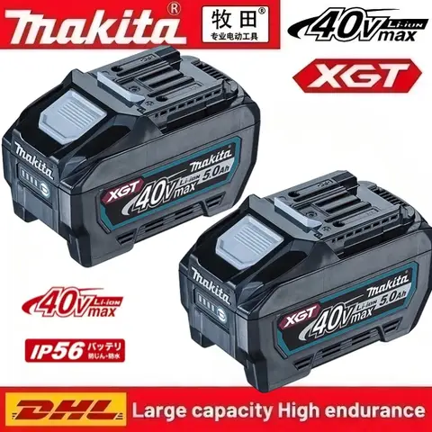 แบตเตอรี่ลิเธียมไอออน Makita 40V MAX XGT 4.0AH 5.0AH แบตเตอรี่แท้รุ่น BL4020 BL4025 BL4040 BL4050 BL4080 สำหรับแบตเตอรี่ makita 40v
