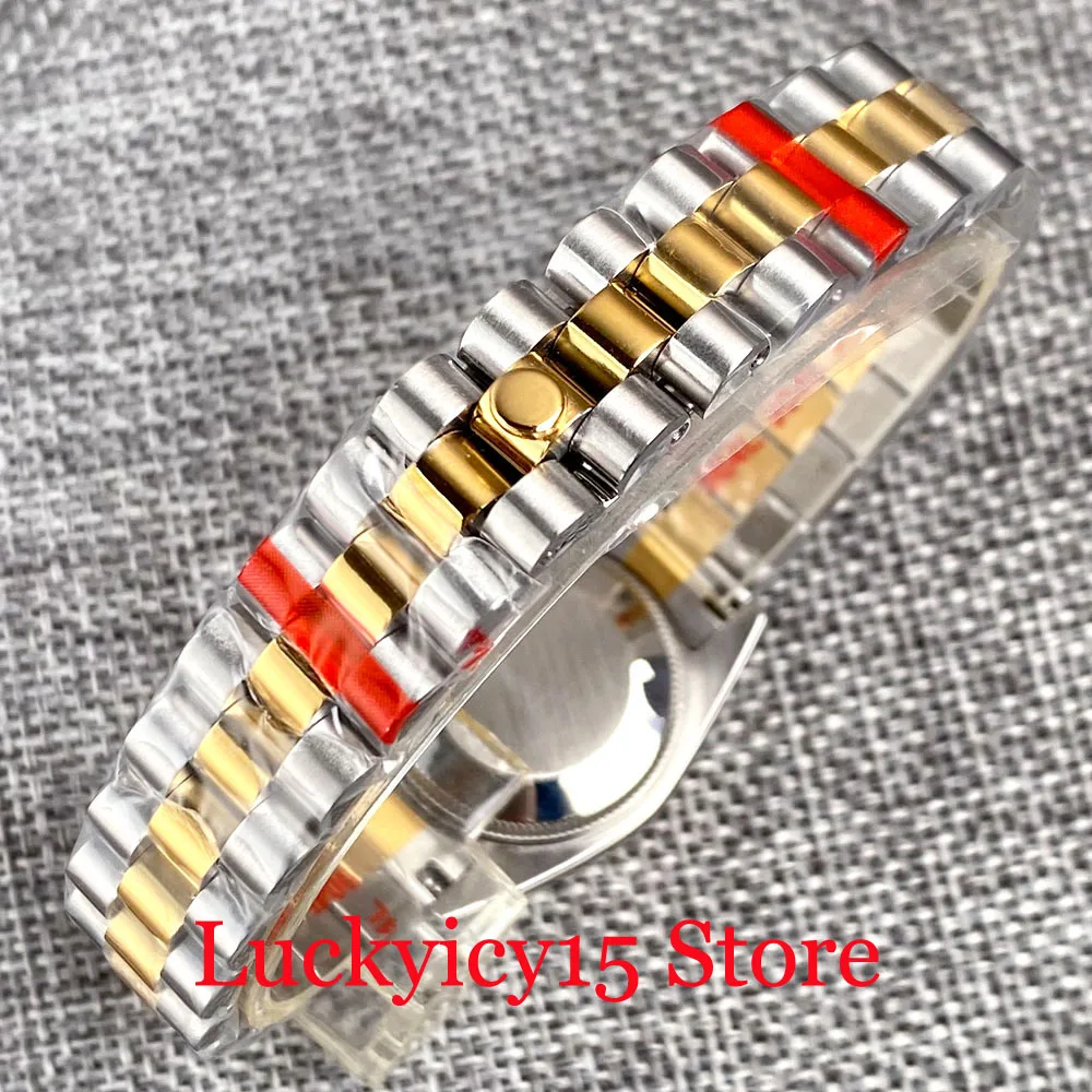 BLIGER 26MM Sterile White/Black/Blue/Red Japan NH05A Movement Automatic For Ladies Watch Auto Date Screw Crown Sapphire Crystal