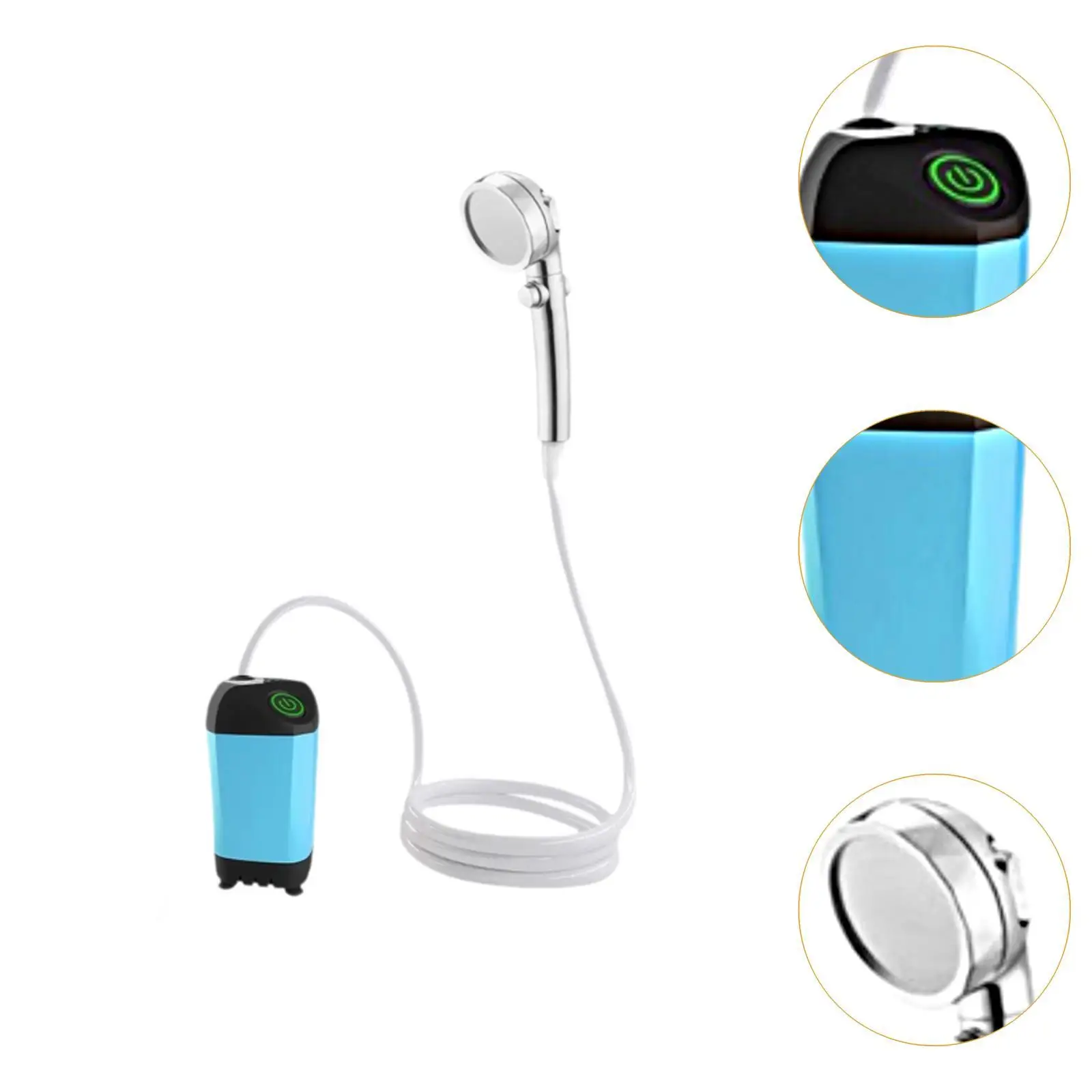 Portable Shower Pump Rechargeable Handheld 4500mAh Battery Powered Outdoor Shower for Pet Cleaning Bathing RV Travel Backpacking