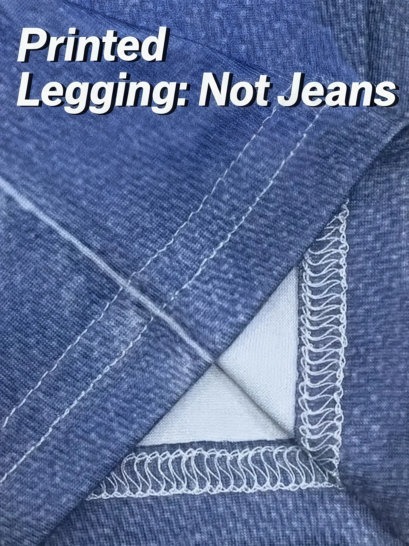 Bedruckte Damenleggings, kein Denim-Stoff, Design mit Scheintaschen und Knöpfen, hochelastische, modische, schmal geschnittene, lässige Skinny-Hose – Detail 6