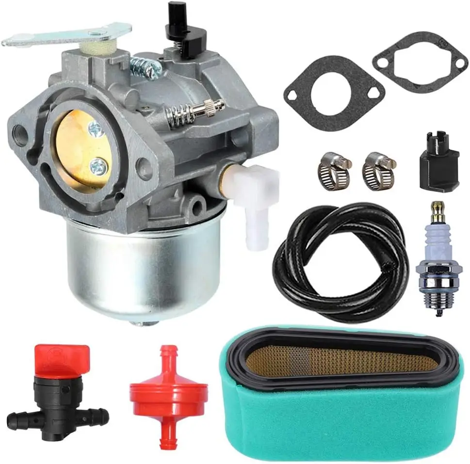 699831 Carburetor with Air Filter Tune Up Kit Compatible with Briggs & Stratton  28D702 28D707 28M706 Lawn Tractor Mower Engines