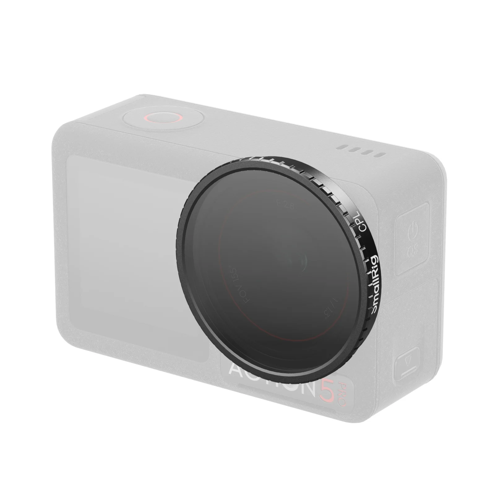 Filtro CPL acoplable SmallRig Action 5 Pro para DJI Osmo Action 5 Pro / 4, 1/4 efecto niebla negra/UV/filtro cruzado de estrella opcional
