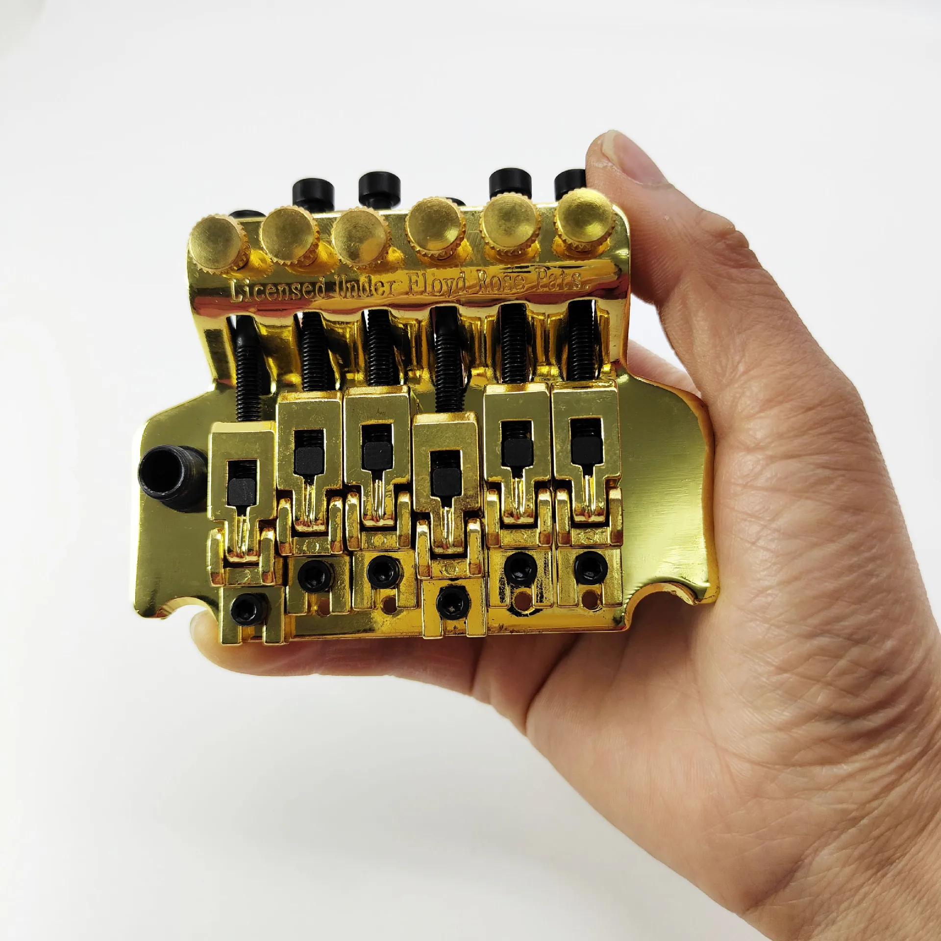 Guitar Full Double Locking Tremolo Bridge System For Electric Guitar Floyd Rose Style Tailpiece String Retainer Tremolo Arm Set