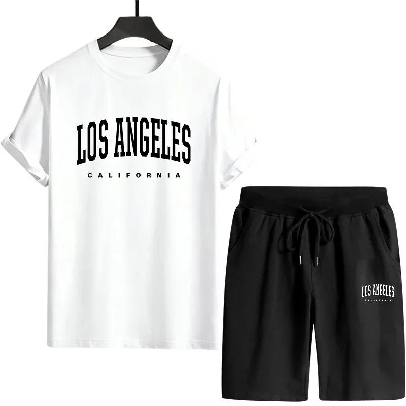 

Daily Men's Tracksuit Casual Quality 2026 Single Piece Versatile Shorts-sleeved T-shirt and Sports Short Summer Outdoors Jogging