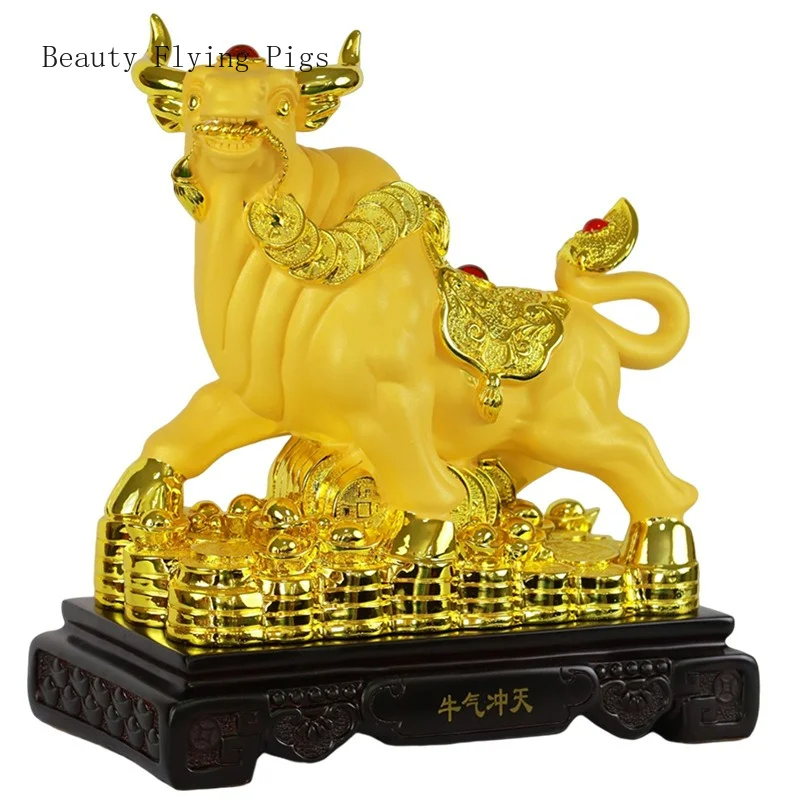 

resin Taurus ornaments,home furnishings,office opening, housewarming gifts,zodiac animals,ox sculptures,handicrafts figurine