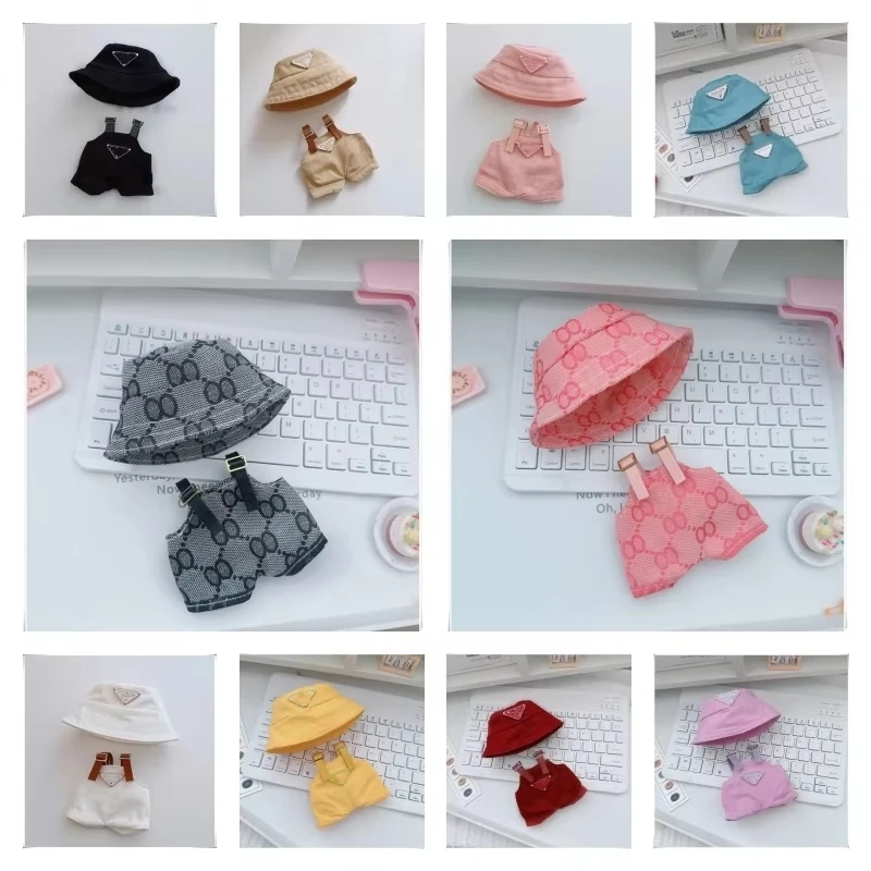 

Suitable for 17cmLabubu Overalls Clothing Doll Triangular Opening Hat Clothes Accessories Children's Toys Birthday Gift