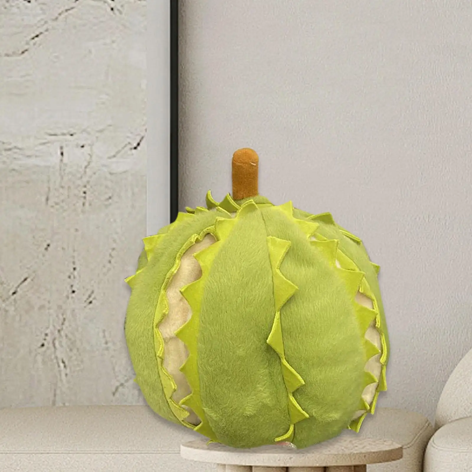 Plush Durian Doll Toy Fruit Pillow Toy Kids Friendly Hugging Holiday Gift Plush Toy Fruit Durian Stuffed Toy Decoration