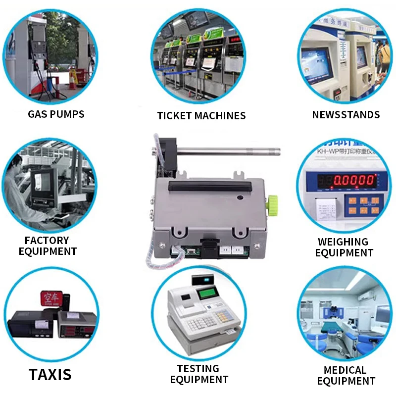 58mm RS232 TTL Kiosk Thermal Receipt Printer With Auto Cutter Power 12V Support Android Lunix for Machines Embedded Thermal Prin