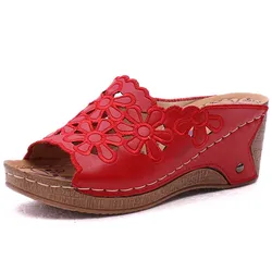 Sandals women Casual Ladies Shoes Fashion Wedge Women Shoes Summer Sandals Ladies Gladiator Slipper Sandals Platform Plus Size