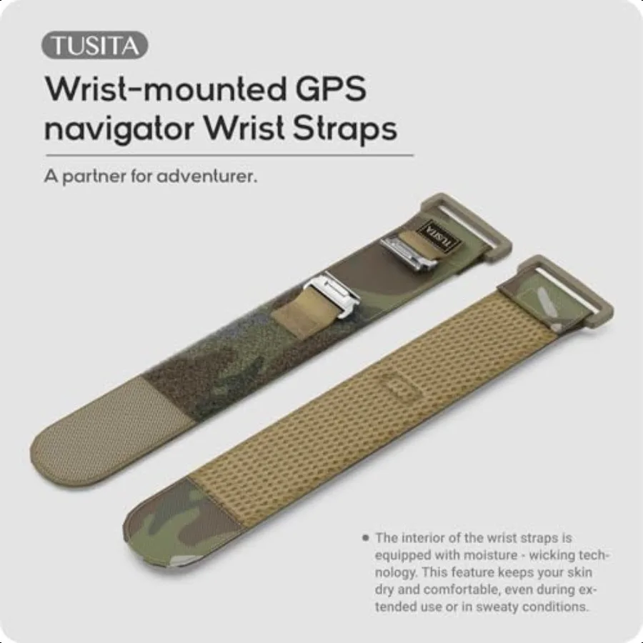 Cinturini da polso TUSITA compatibili con Garmin Foretrex 601 701 801 901 GPS Multicam da polso