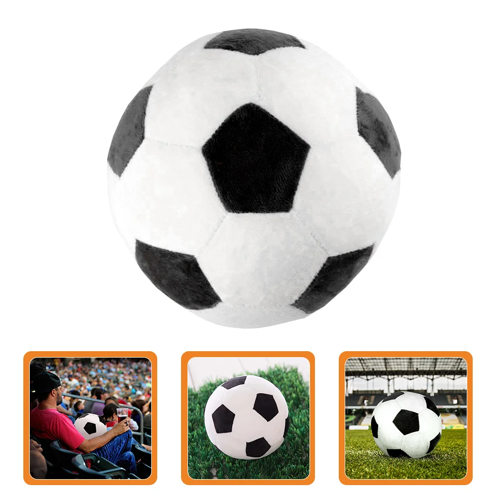 

Kids Soccer Ball Toys Pillow Football Shape Pillows Short Plush Baby Stuffed Animals