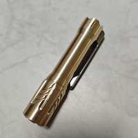 Portable Pocket Brass EDC Flashlight 14500(Without Battery)