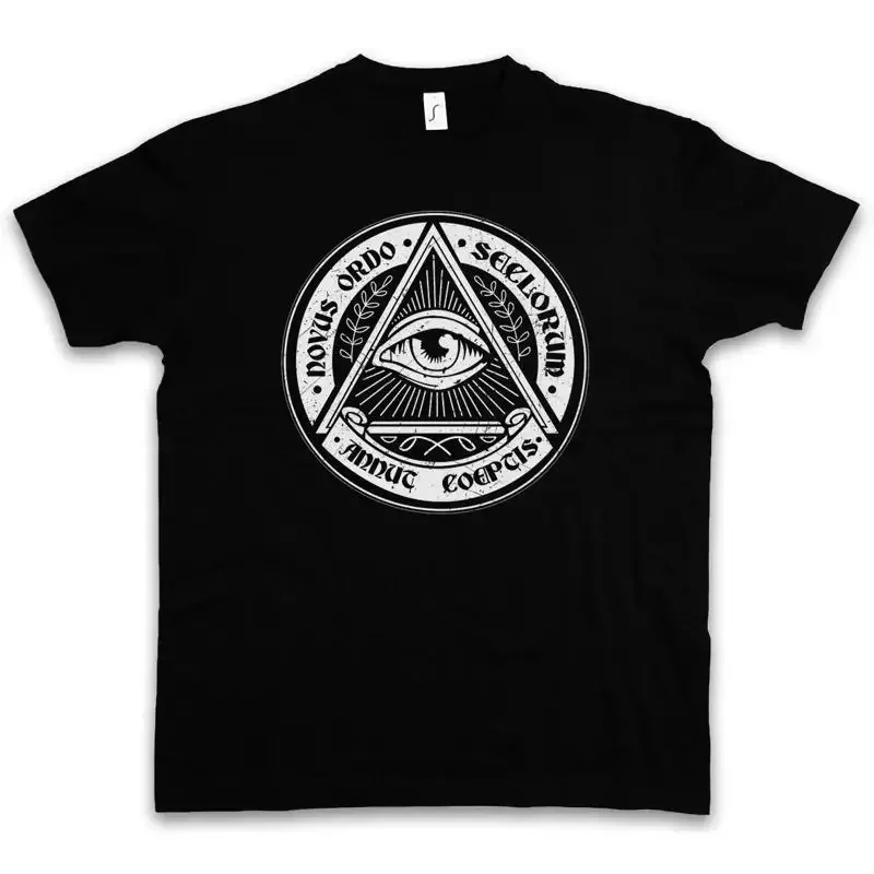 ILLUMINATI EYE T SHIRT Society Free Masons Loge Lodge Illumiatus Secret