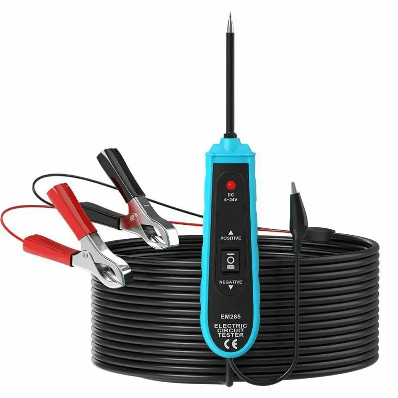 

Electric Circuit Tester 6-24v With 5m Cable Multifunctional Power Probe Portable Automotive Tools Car Electric Circuit Tester