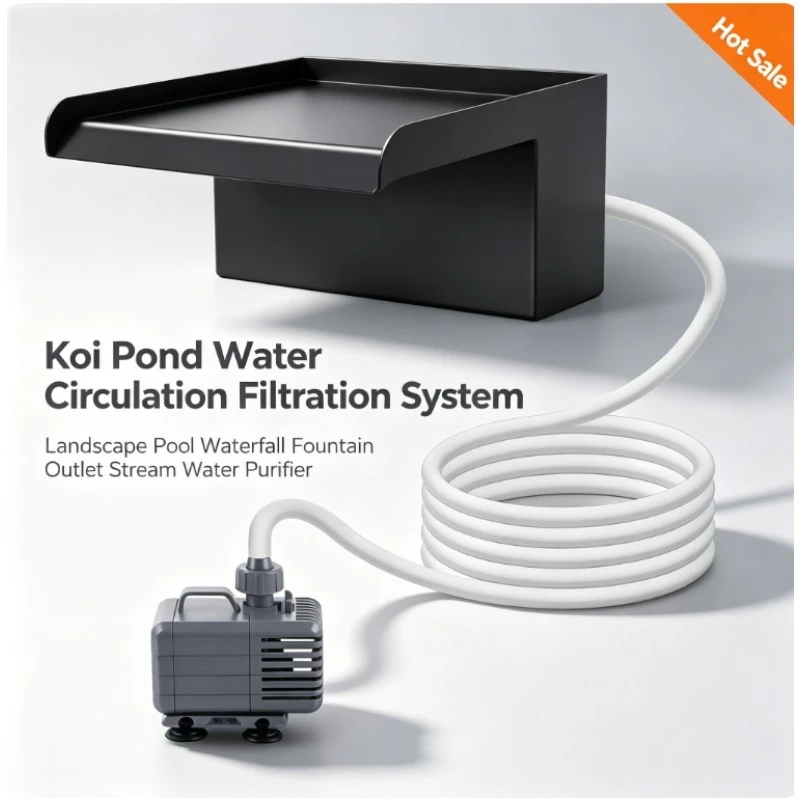 koi-pond-water-circulation-filtration-system-landscape-pool-waterfall-fountain-outlet-stream-water-purifier