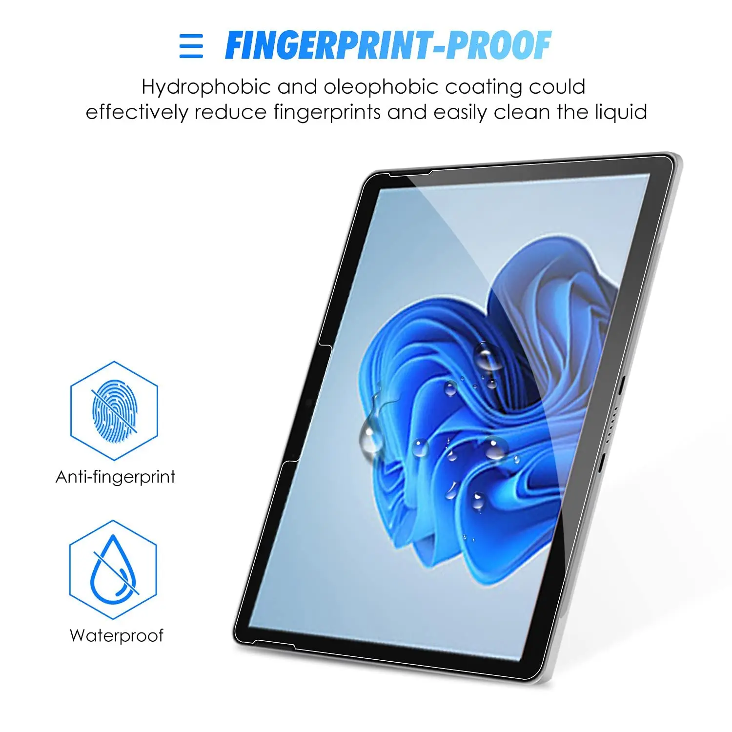 Screen Protector for Microsoft Surface Pro 9 X 8 13 Inch Surface Pro 7 Plus 6 5 4 12.3 Tempered Glass for Surface Go 3 2 10.5''