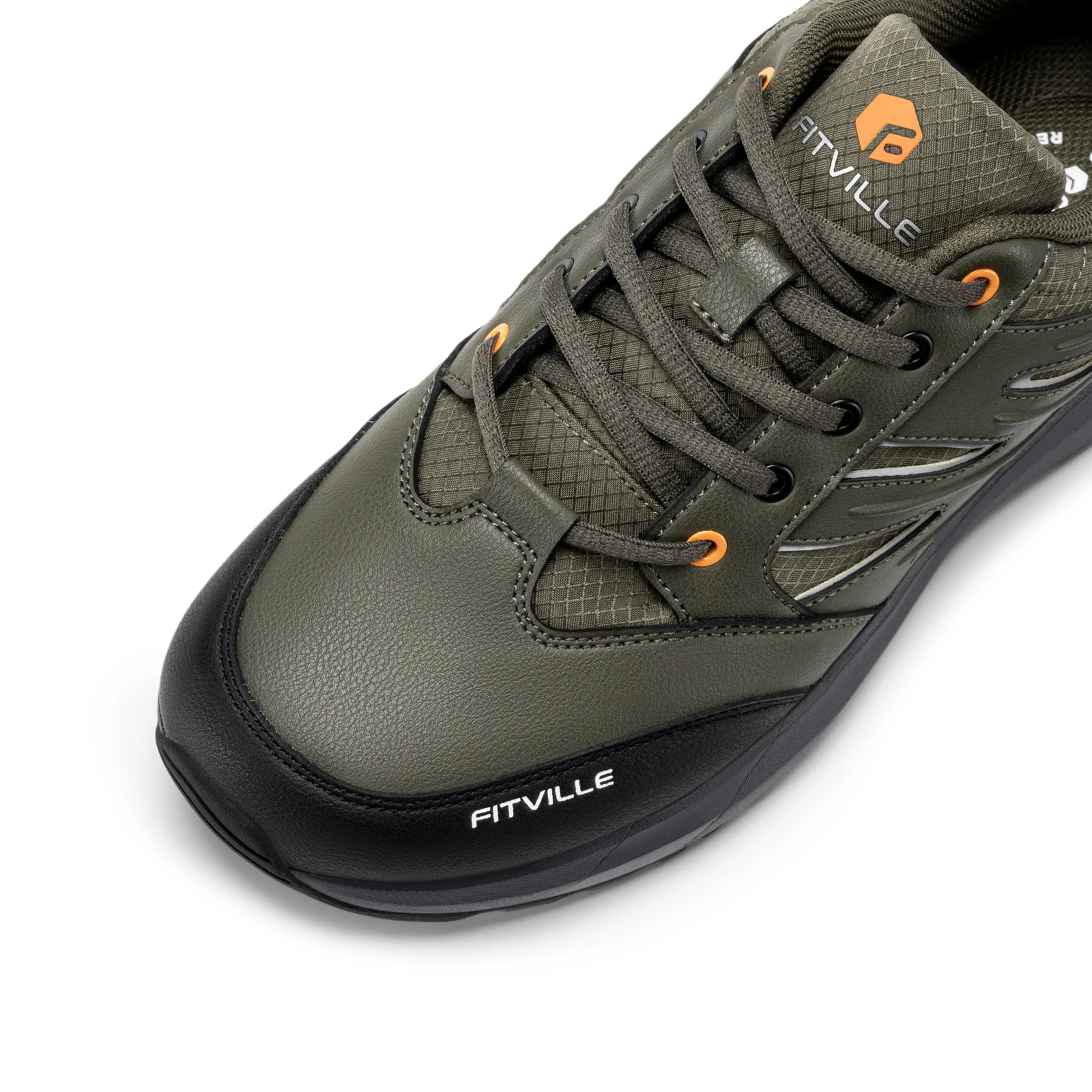 FitVille Outdoor Herren Wanderschuhe Extra Breiter Zehenbereich Trekkingschuhe Sneakers für Männer mit Rutschfester Sohle – Detail 15
