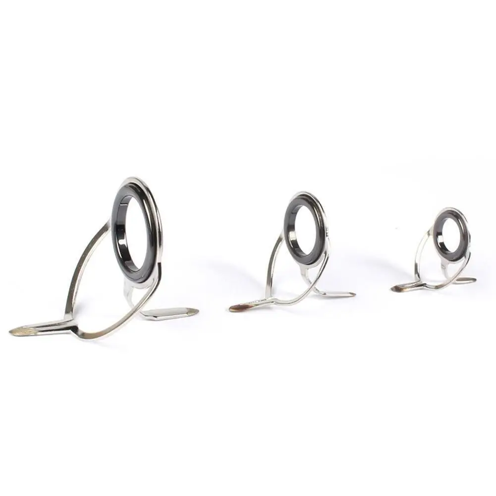 

Fishing Line Stainless Steel Eye Rings Fishing Rod Guides Tips Line Repair Kits Multiple Sizes Fishing Rod Accessories Dropship