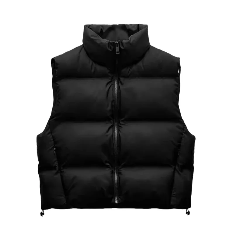 

Теплый хлопковый жилет Jaet, простой повседневный воротник-стойка, осень-зима, Новое поступление, женское модное платье на молнии