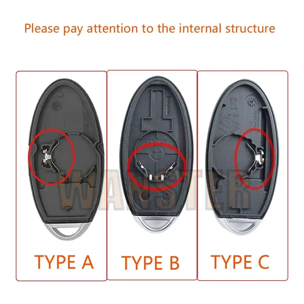 2-4 Bottons Car Key Fob Case Shell Housing for Nissan 2010 Rogue 2009 Teana 2008 Sentra 2007 Versa 2011 ALTIMA 2012 MAXIMA Sunny