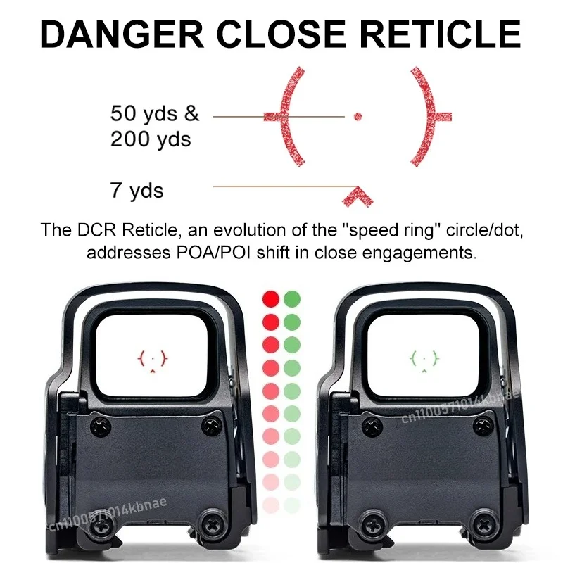 HWS EXPS3 DCR شبكاني 558 المجسم ريد دوت البصر QD بندقية الصيد نطاق خطر إغلاق شبكاني ل 20 مللي متر Picatinny السكك الحديدية
