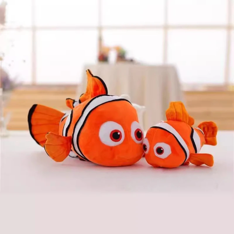 Disney Finding Nemo juguetes de peluche, Caroon, película Kawaii, Marlin, Nemo, muñeco de peluche suave, muñeca de pez Dory, almohada, regalo de Navidad