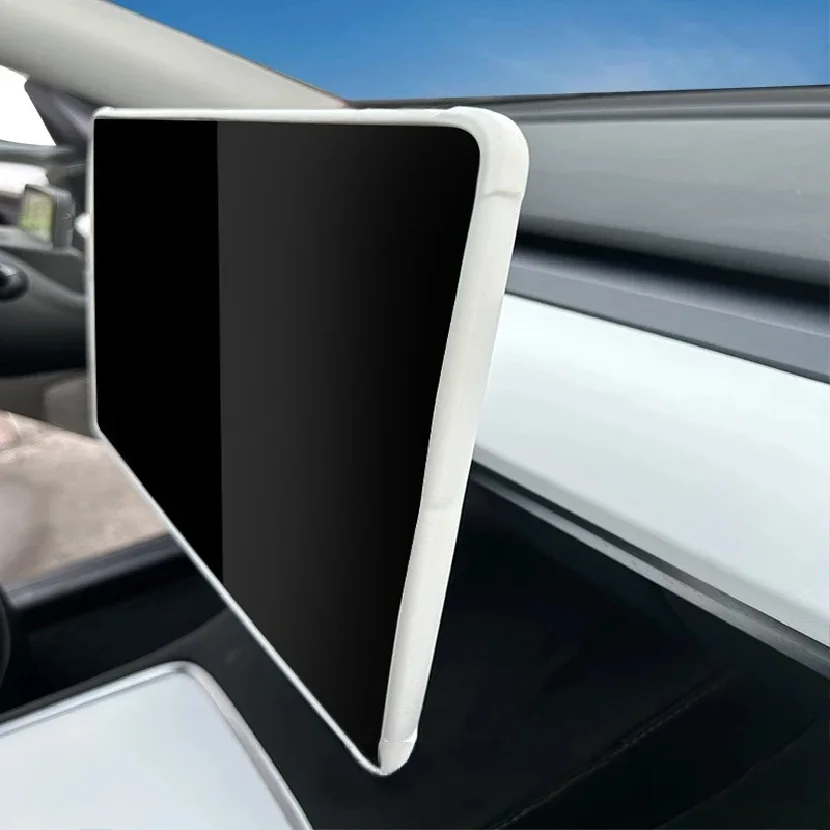 

Silicone Screen Protective Frame For Tesla Model 3 Y Edge Cover Central Control Navigation Screen Protector Trim Car Accessories