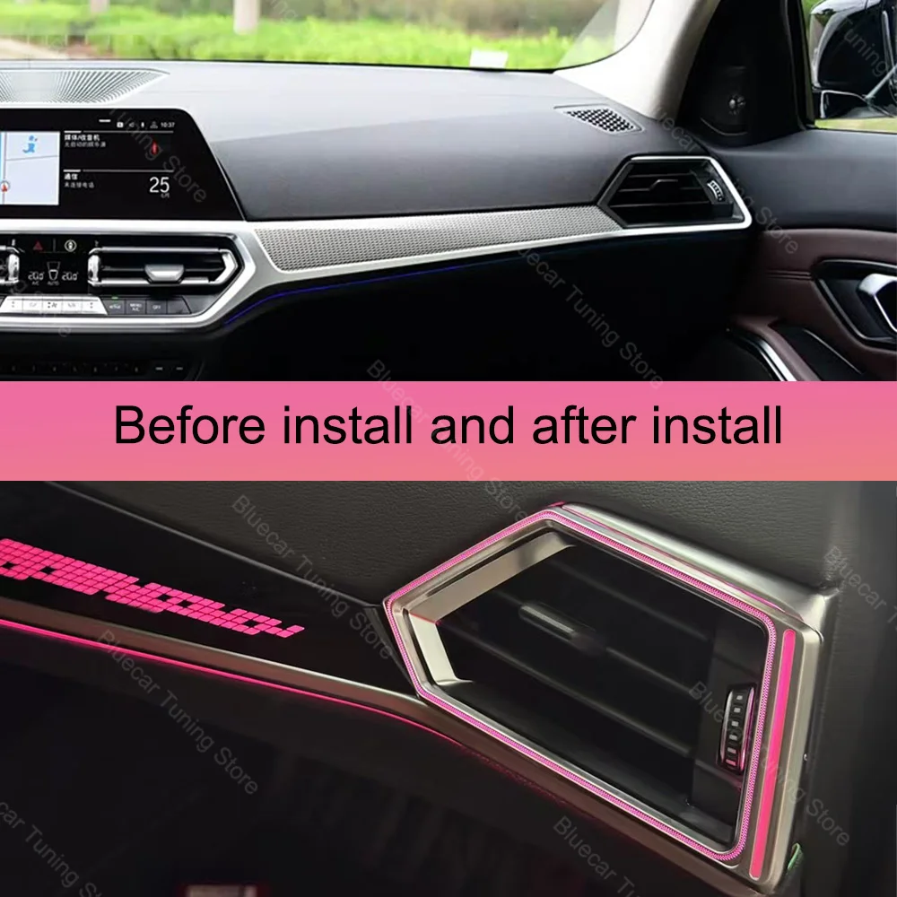 11 Colour Car Air Vent Ambient Light for BMW 3 Series G20 M3 G80 2019-2024 Upgrade Accessories Atmosphere Lights Car Accessories