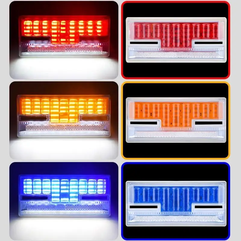 24V LED Truck Side Marker Lights High Brightness Waterproof: Shock Resistant Multiple Colors Trailer